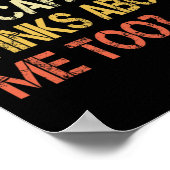 Grappige auto man monteur vaders dag vader Mannen  Poster (Hoek)