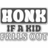 Grappige auto Sticker - 'Honk als een Kind Herfste (Voorkant)