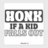 Grappige auto Sticker - 'Honk als een Kind Herfste (Vel)