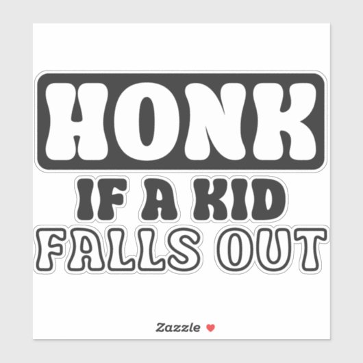 Grappige auto Sticker - 'Honk als een Kind Herfste (Vel)