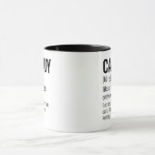 Grappige autoliefhebber, CarGuy definitie, autolie Mok (Midden)