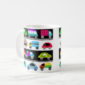 Grappige auto's koffiemok (Voorkant links)