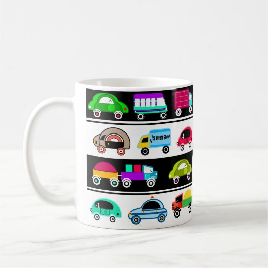 Grappige auto's koffiemok (Links)