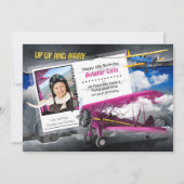 Grappige Aviator Vliegtuig Verjaardag Kaart (Voorkant)