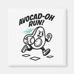 Grappige Avocad-oh woordspeling Avocado Verkoop Me Magneet