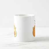 Grappige Avocado Ananas Beste Vrienden BFF Kawaii Koffiemok (Center)