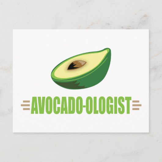Grappige Avocado Briefkaart (Voorkant)