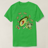 grappige avocado en europack t-shirt (Design voorkant)