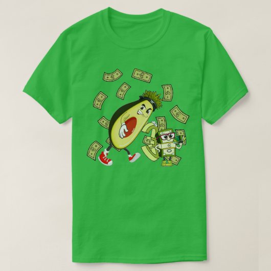 grappige avocado en europack t-shirt (Design voorkant)