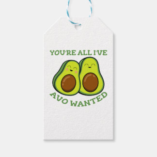 Grappige avocado in liefde Valentijn s dag Cadeaulabel