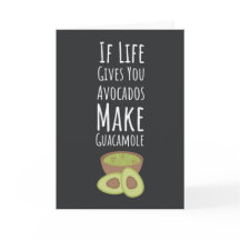 Grappige Avocado Kaarten Fruit Guacamole Modern Tr