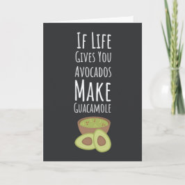 Grappige Avocado Kaarten Fruit Guacamole Modern Tr