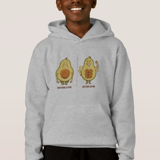 Grappige Avocado, Schattig Fruit Meme (Voorkant)