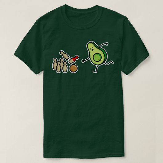 Grappige avocado Skittles Skittle speler cadeau T-shirt (Design voorkant)