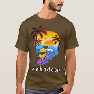 grappige avocado surfende schattige avocado minnaa t-shirt