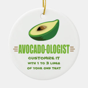 Grappige Avocadoliefhebber Keramisch Ornament