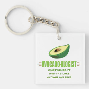 Grappige Avocadoliefhebber Sleutelhanger