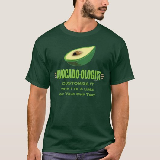 Grappige Avocadoliefhebber T-shirt (Voorkant)