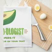Grappige Avocadoliefhebber Theedoek (Quarter Fold)