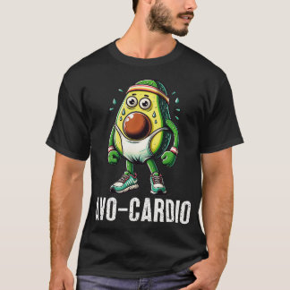 Grappige Avocardio Avocado Oefening Fitness Pun H T-shirt