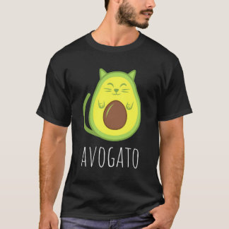 Grappige Avogato Cat Avocado T-shirt