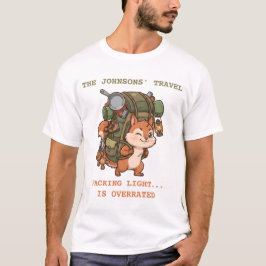 Grappige Avontuur van Overvol Gepakte Eekhoorn - A T-shirt