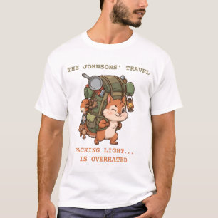Grappige Avontuur van Overvol Gepakte Eekhoorn - A T-shirt