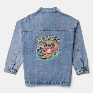 Grappige Axo-Palooza 90s alternatieve concertparod Denim Jacket