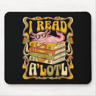 Grappige axolotl boek liefhebber bibliothecaris le muismat