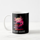 Grappige Axolotl Boekliefhebber Bibliothecaris Lee Koffiemok (Links)