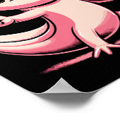 Grappige Axolotl Bowling Player Bowler Bowl Sports Poster (Hoek)