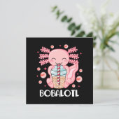 Grappige Axolotl Bubble Tea (Staand voorkant)