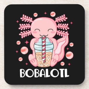 Grappige Axolotl Bubble Tea Bier Onderzetter