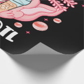Grappige Axolotl Bubble Tea Cadeaupapier (Hoek)