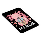 Grappige Axolotl Bubble Tea Magneet (Rechterzijde)
