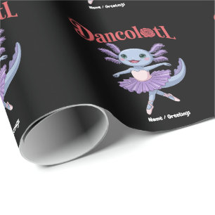Grappige Axolotl Dancolotl Meisjes Ballet Dans Moe Cadeaupapier
