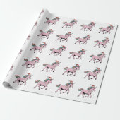 Grappige Axolotl Kerstman Hoed Kerst Outfit Cadeaupapier (Uitgerold)