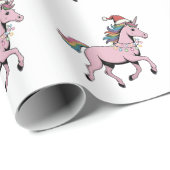 Grappige Axolotl Kerstman Hoed Kerst Outfit Cadeaupapier (Rol Hoek)