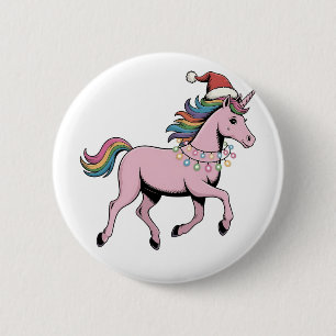 Grappige Axolotl Kerstman Hoed Kerst Outfit Ronde Button 5,7 Cm
