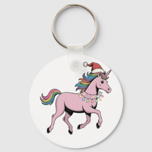Grappige Axolotl Kerstman Hoed Kerst Outfit Sleutelhanger