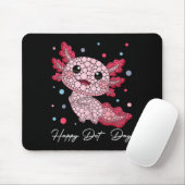 Grappige Axolotl-liefhebbers Polka Dot Art Student Muismat (Met muis)