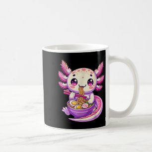 Grappige Axolotl Noodle Anime Kawaii Axolotl Eten  Koffiemok