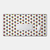 Grappige Axolotl Piet Mondrian Abstracte Kunst Pat Bureaumat (Keyboard & Muis)