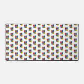 Grappige Axolotl Piet Mondrian Abstracte Kunst Pat Bureaumat (Voorkant)