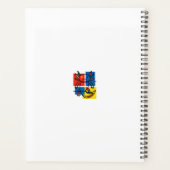 Grappige Axolotl Piet Mondrian Abstracte Kunst Pat Planner (Achterkant)