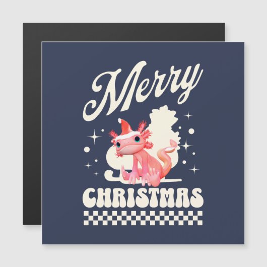 Grappige Axolotl Prettig Kerstfeest (Voorkant / Achterkant)