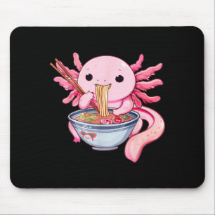 Grappige Axolotl Ramen Kawaii Anime Japanse Grafis Muismat
