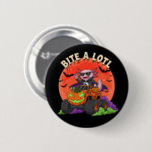 Grappige Axolotl Vampire Halloween Monster Truck Ronde Button 5,7 Cm (Voorkant /achterkant)