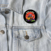 Grappige Axolotl Vampire Halloween Monster Truck Ronde Button 5,7 Cm (In situ)