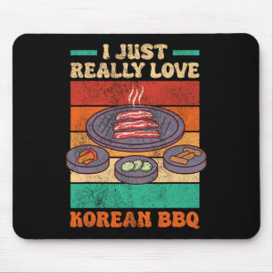 Grappige Aziatische Foodie - Koreaanse BBQ Muismat